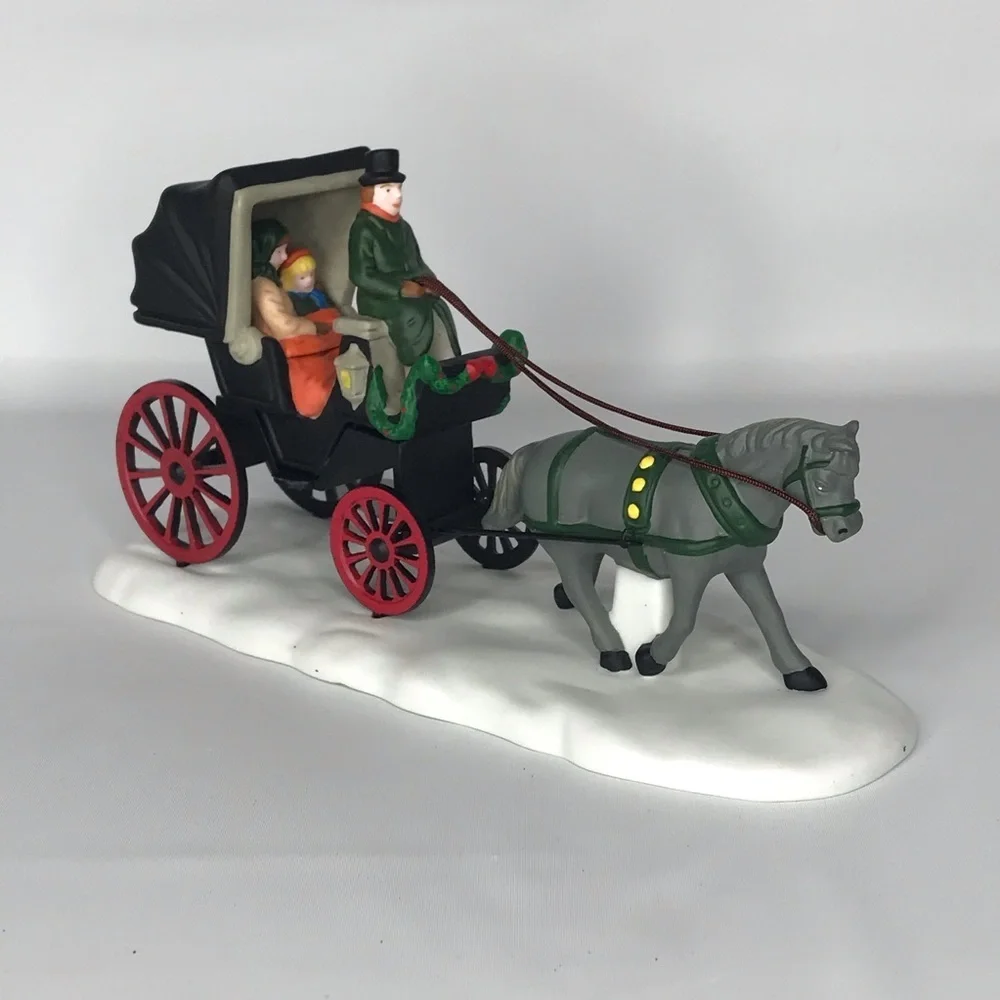 Dept 56 Heritage Village Series Horse Buggy 1989 Department 56 Christmas‎ Scene